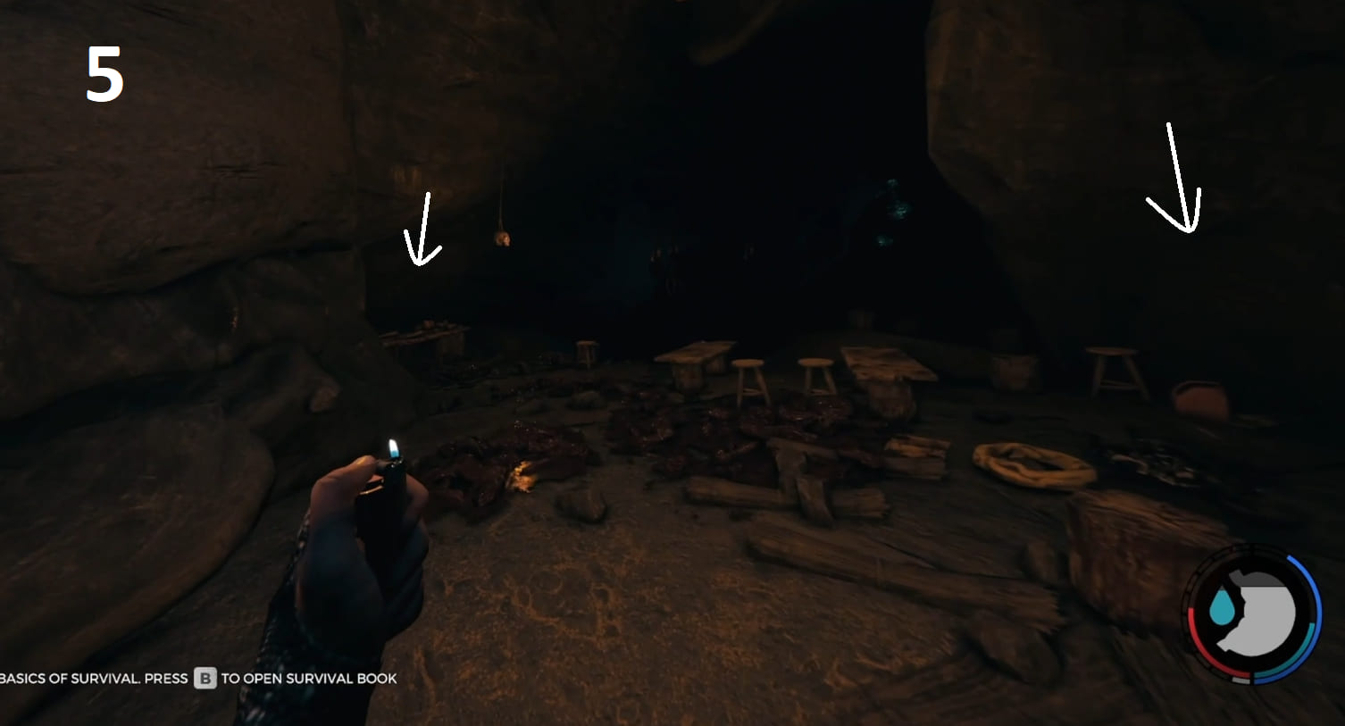 Image 5: Location of the chainsaw + ice axe