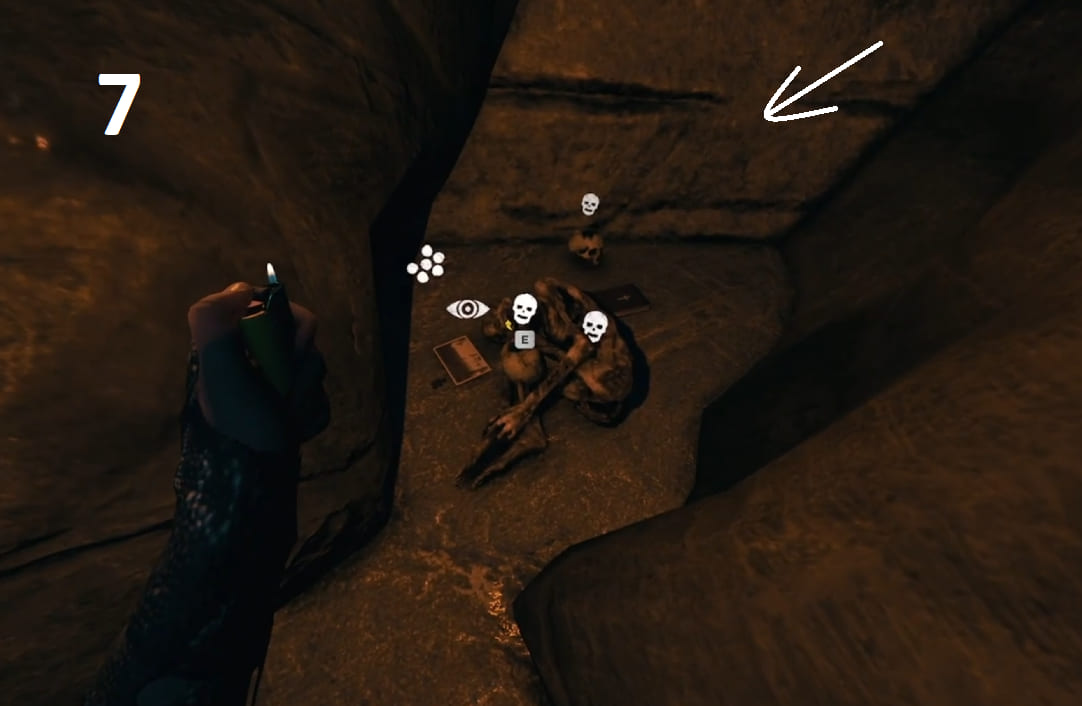 Image 7: Location of the chainsaw + ice axe